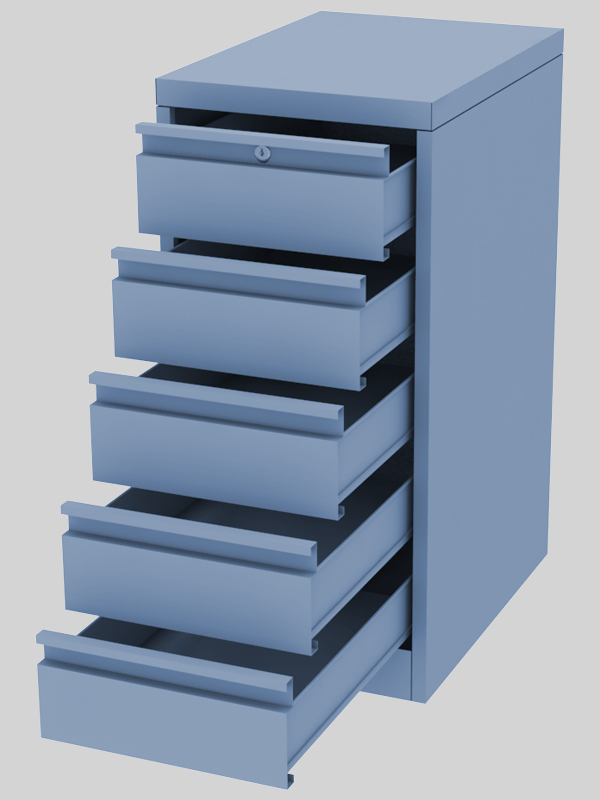 Cajonera 05 Cajones Fabricaciones Industriales Metalic S.A.C